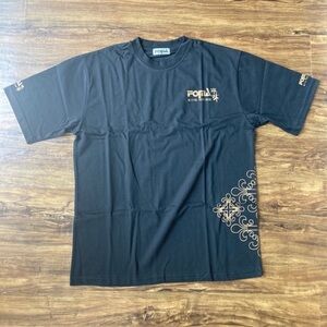 Black and Gold Graphic T-shirt